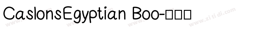 CaslonsEgyptian Boo字体转换